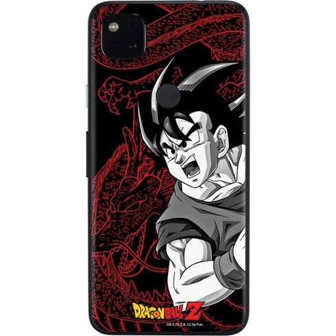 Dragon Ball Z Goku and Shenron Google Pixel 4a Skin